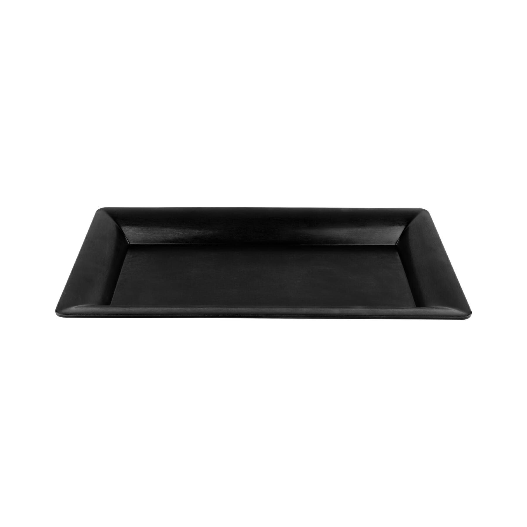 Get Enterprises Black Bake And Brew Melamine Rectangular Display Tray, 12 X 21 Inch -- 3 Per Case