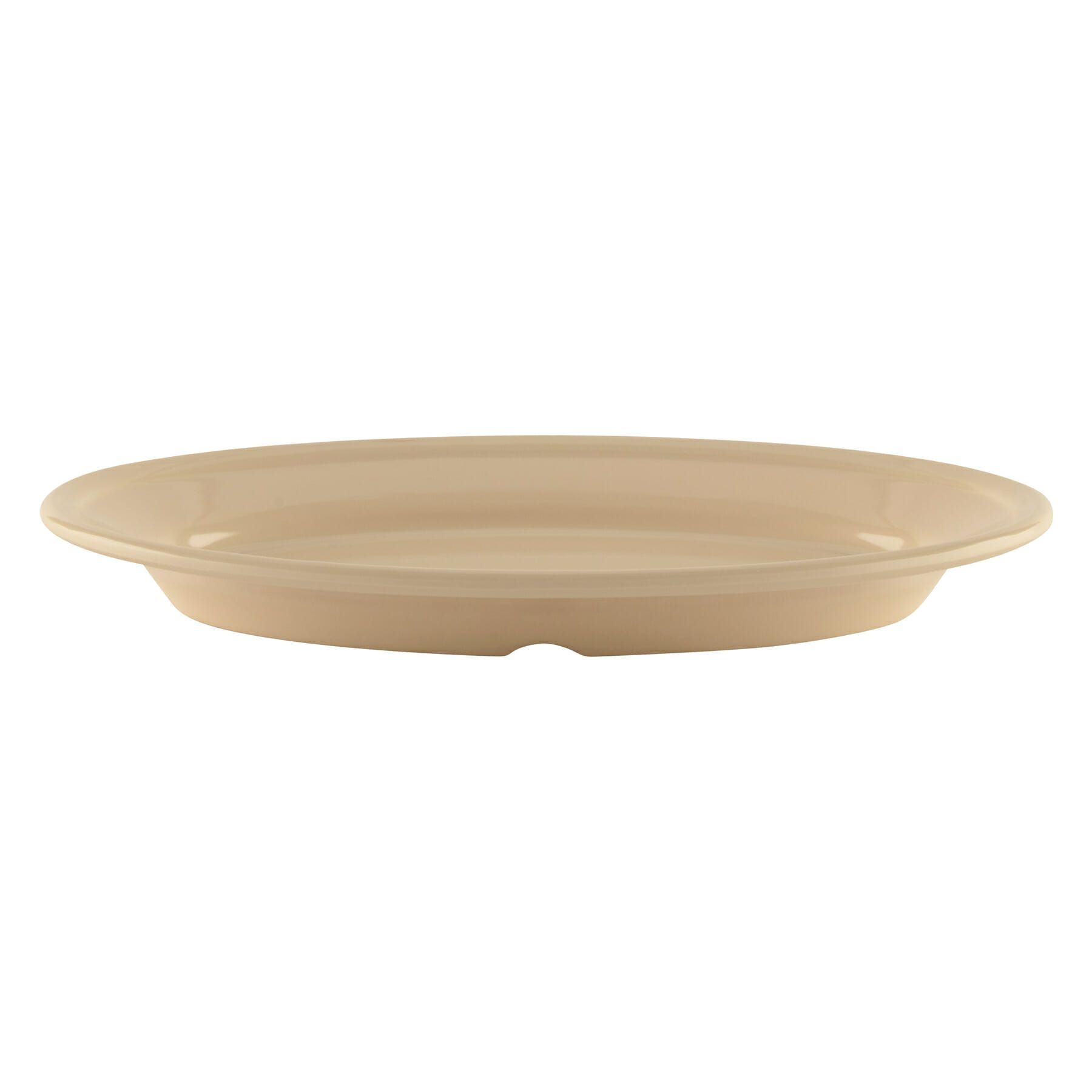 Get Enterprises Tan Supermel Ii Melamine Oval Platter, 9.25 X 6.25 Inch -- 24 Per Case