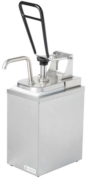 Server Stainless Steel Fountain Jar With Lever Pump, 3 1/2 Quart