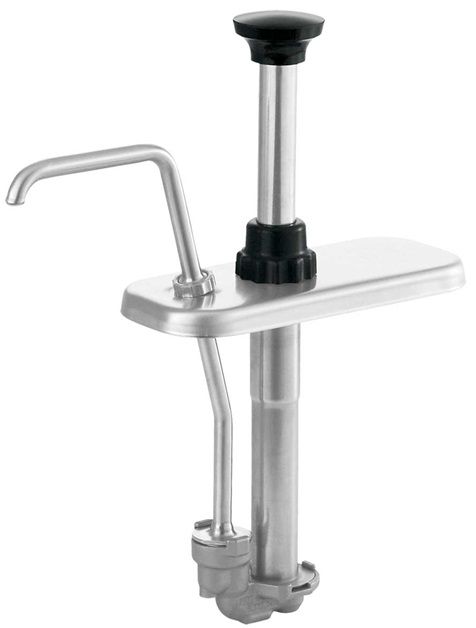 Server Stainless Steel Fountain Condiment Jar Pump, 2 Quart