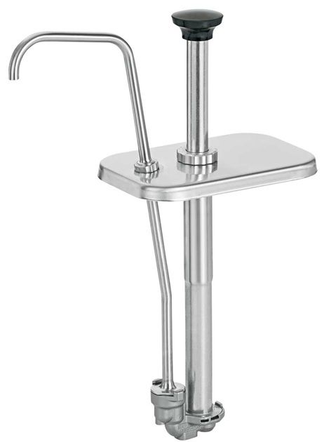 Server Stainless Steel 2 Ounce Fountain Condiment Jar Pump, 3 1/2 Quart Capacity