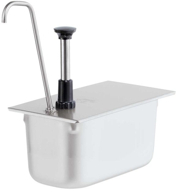 Server Stainless Steel 1/3 Size Pan Tall Spout Pump, 6 Quart Capacity