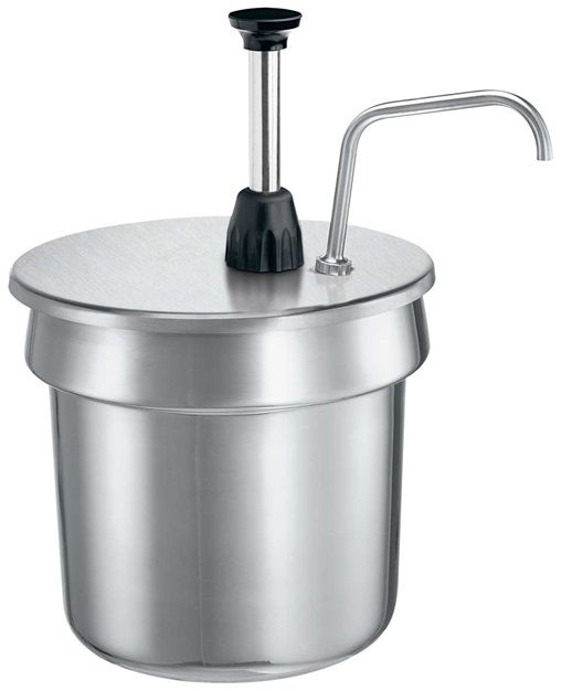 Server Stainless Steel Condiment Pump, 7 Quart Capacity