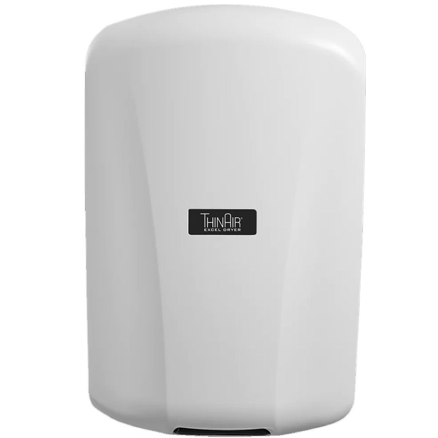Xlerator Thinair Automatic High Efficiency 110/120v Surface Mounted Ada Compliant Hand Dryer With White Polymer Cover