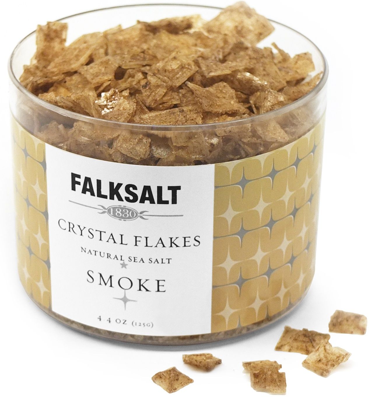 Falksalt Smoke Crystal Sea Salt Flakes, 4.4 Ounce -- 10 Per Case