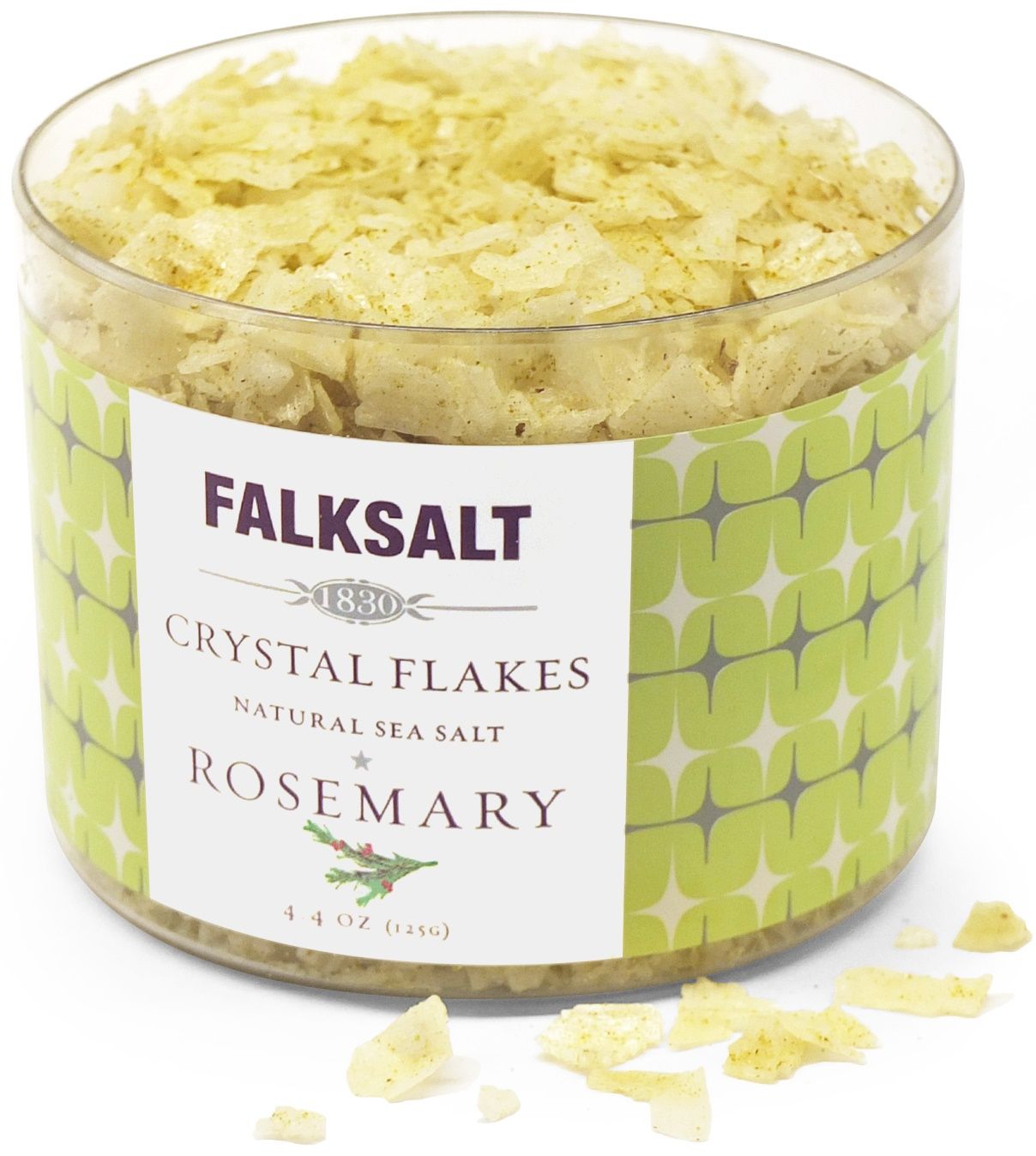Falksalt Rosemary Crystal Sea Salt Flakes, 4.4 Ounce -- 10 Per Case