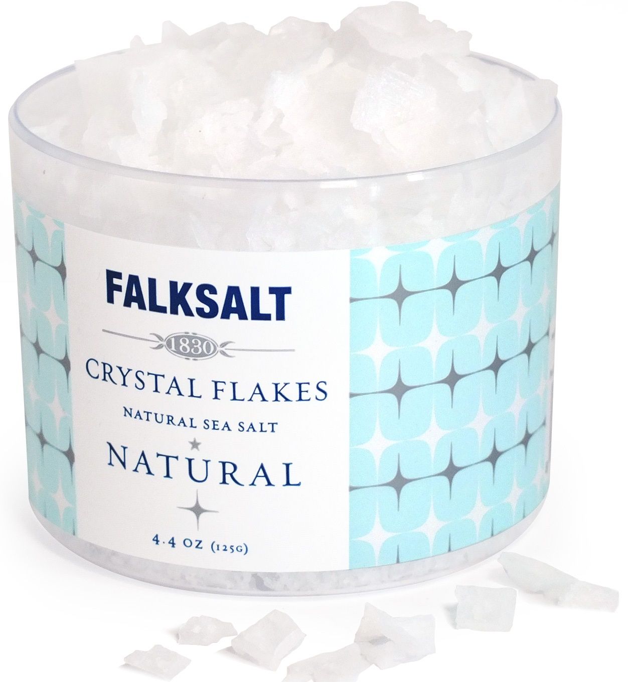 Falksalt Natural Crystal Sea Salt Flakes, 4.4 Ounce -- 10 Per Case