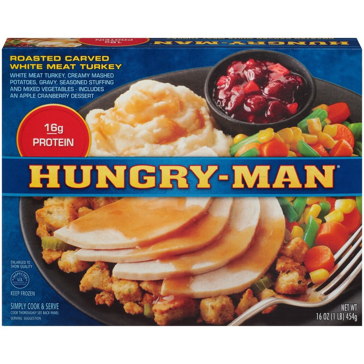 Hungry-man Turkey Breast, 16.5 Ounce -- 8 Per Case