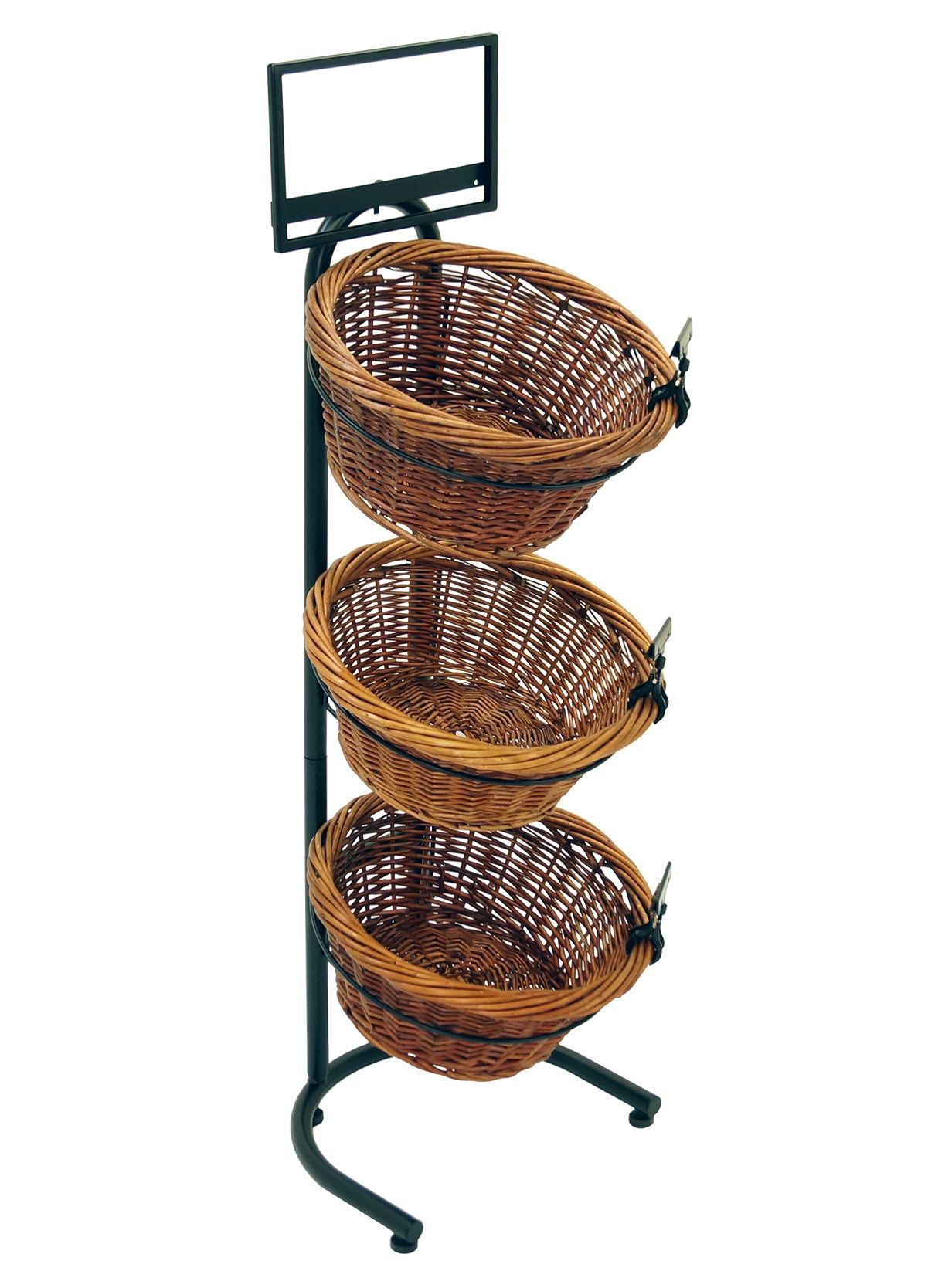 Mobile Merchandisers 3-basket Display With (3) Psc01 And Sf