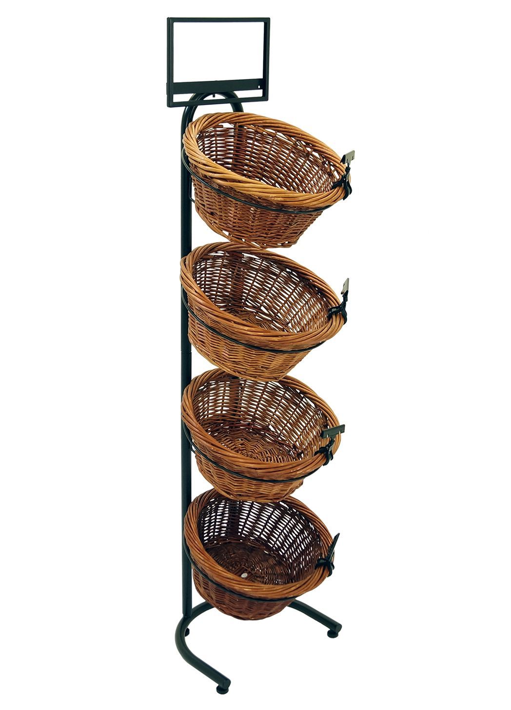 Mobile Merchandisers 4-basket Display With (4) Psc01 And Sf