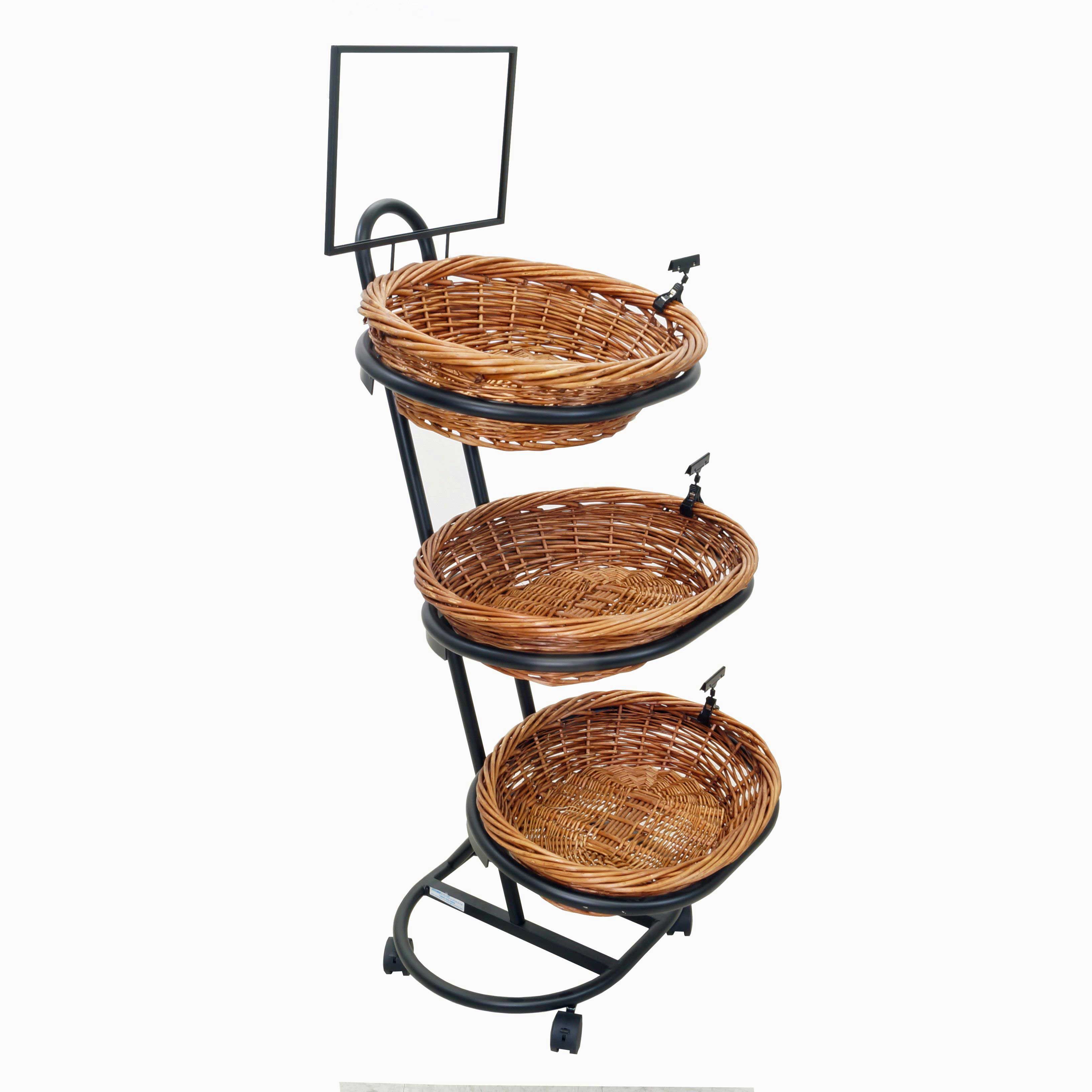 Mobile Merchandisers Small 3-oval Basket With (3) Psc01 And Sf