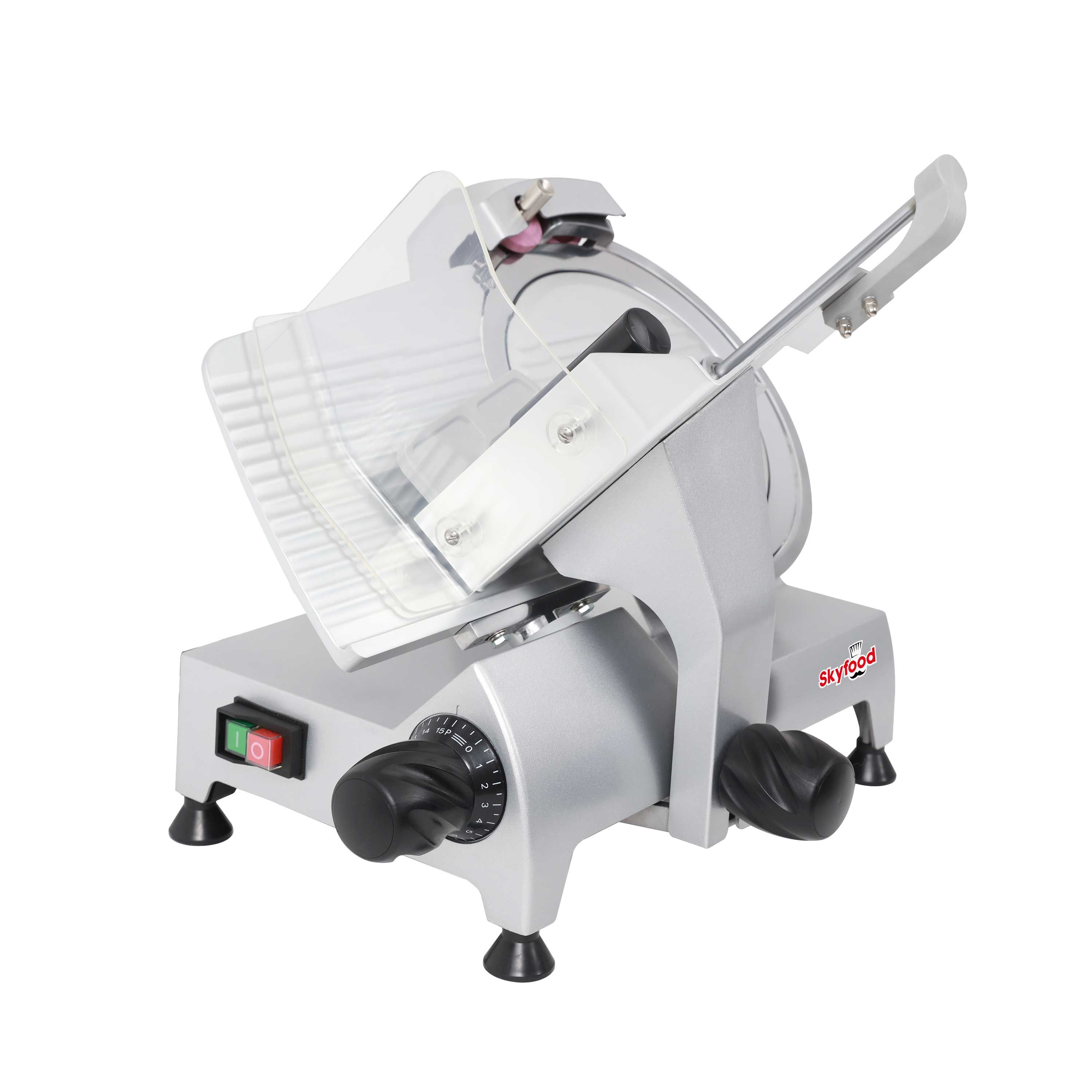 Skyfood 110 Volt Economy Slicer With Chromium Plated Steel Knife, 10 Inch Dia