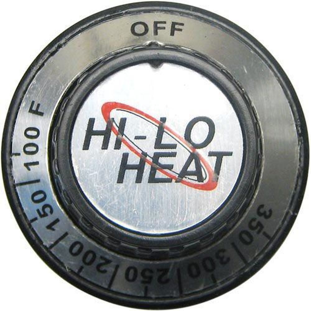 Alto-shaam Off-350-100 Black With Silver Dial Insert For Alto-shaam Part Number Kn-3468, 1-7/8 Inch Dia