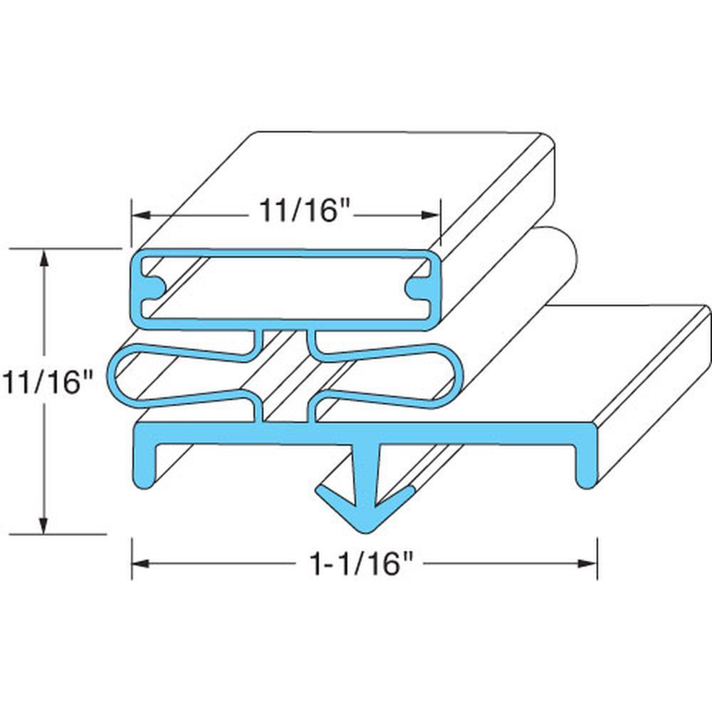 Glastender Gls06001304 Door Gasket, 32 1/2 X 23 1/2 Inch