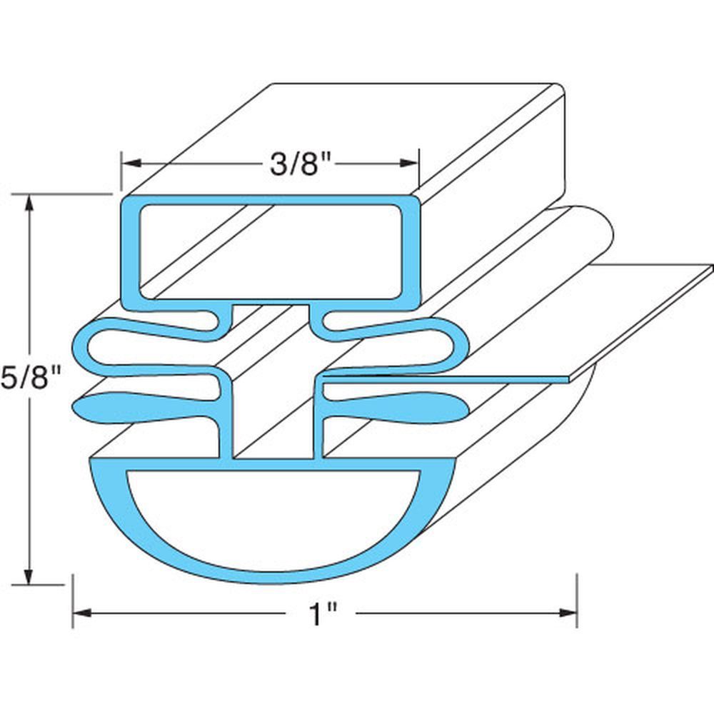 Master-bilt Mab02-72407 Door Gasket, 26 1/2 In X 25 3/4 Inch