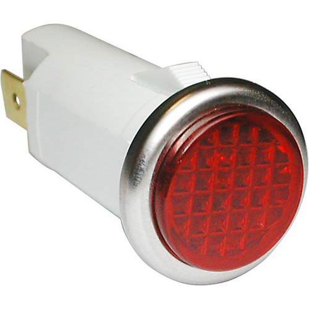 Piper Products Red 250v Signal Light Fits 1/2 Inch Hole For Piper Products Part Number 705160