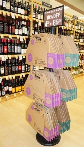 Mobile Merchandisers Matte Black 3 Tier Tote Bag Holder