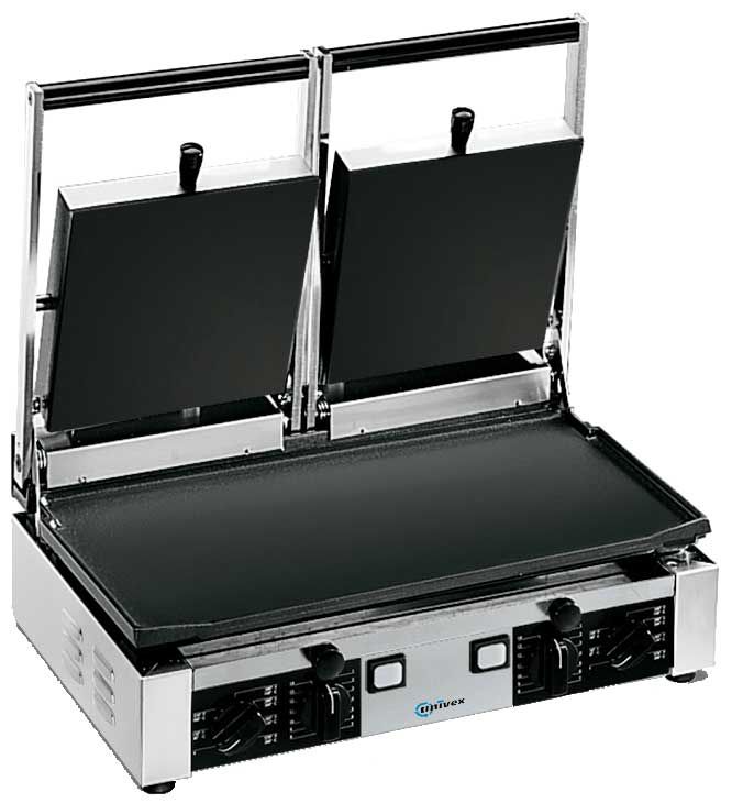 Univex Double Wide 220 Volt Flat Panini Press