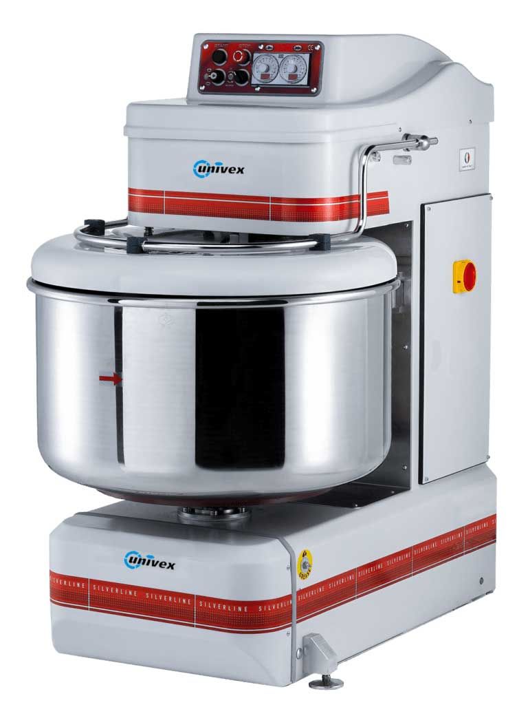 Univex Silverline 3 Phase 220 Volt Spiral Mixer With 243 Quart Fixed Bowl Mixer