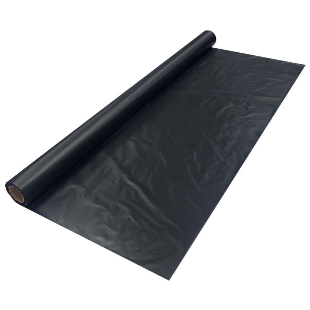 Northwest Enterprises Party Essentials Black Plastic Banquet Table Cover Roll, 40 Inch X 300 Feet