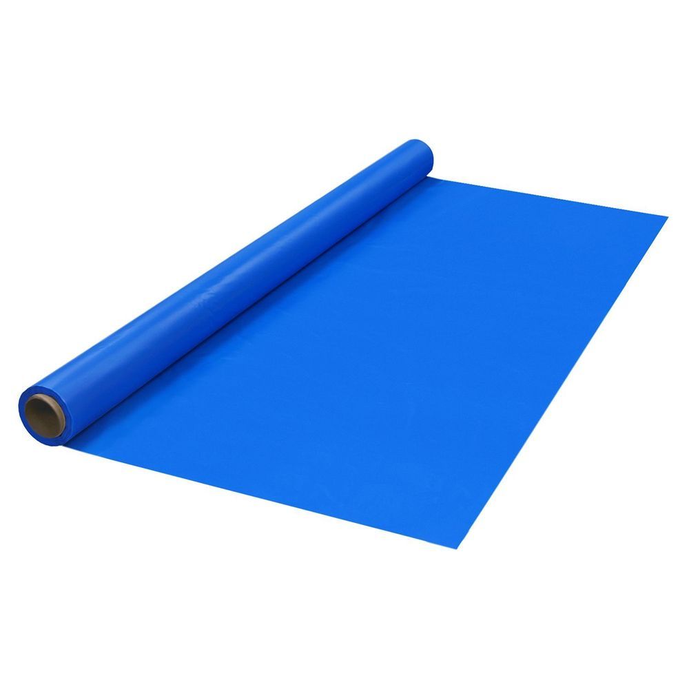 Northwest Enterprises Party Essentials Royal Blue Plastic Banquet Table Cover Roll, 40 Inch X 100 Feet -- 4 Per Case