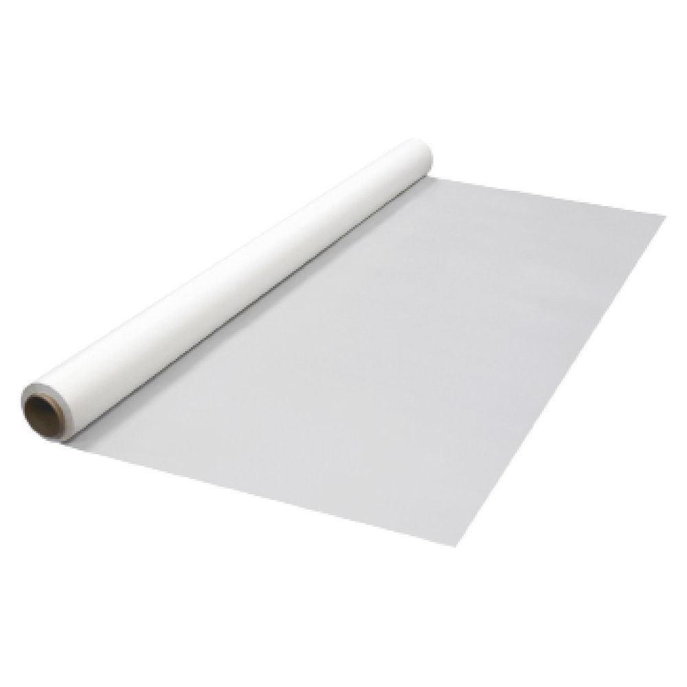 Northwest Enterprises Party Essentials White Plastic Banquet Table Cover Roll, 40 Inch X 150 Feet -- 4 Per Case