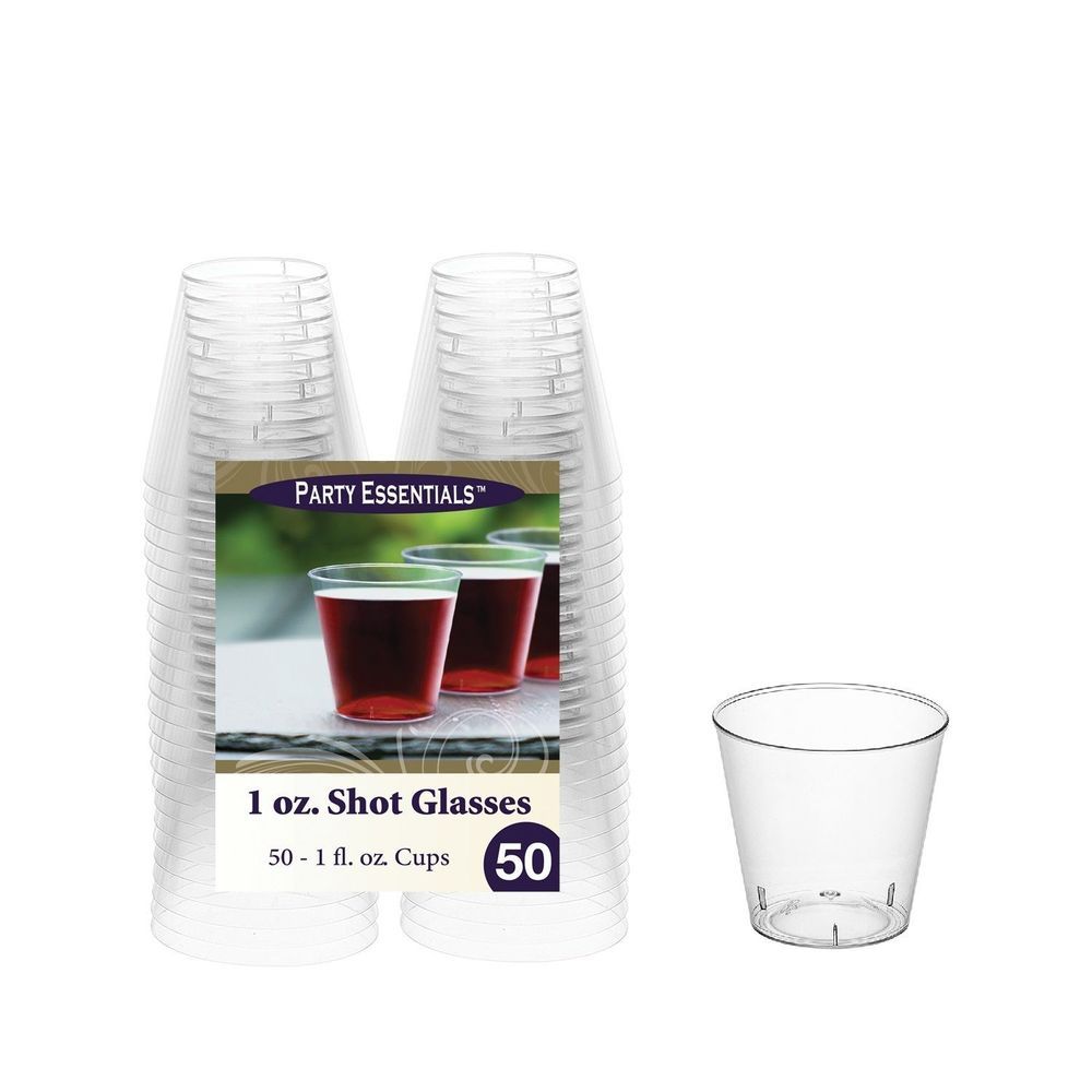 Northwest Enterprises Party Essentials Clear Shot Glass, 1 Ounce Capacity -- 2500 Per Case
