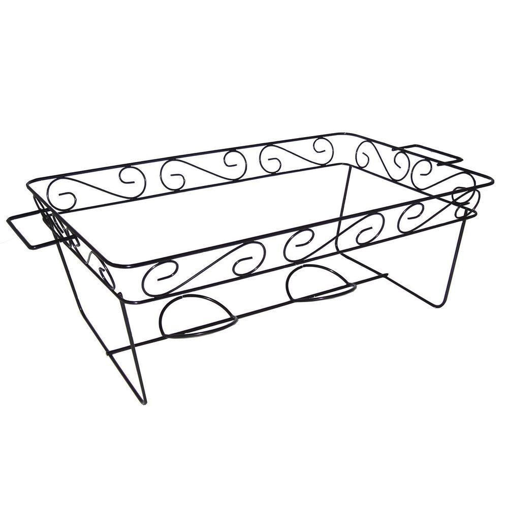 Northwest Enterprises Party Essentials Black Full Size Elegance Rack -- 24 Per Case