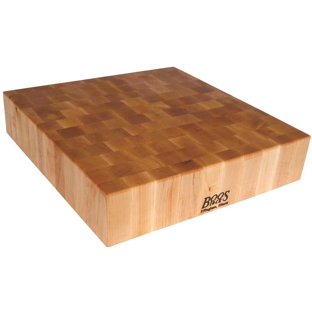 John Boos Maple Reversible Boos Block Cream Finish Block Cutting Board, 30 X 30 X 6 Inch