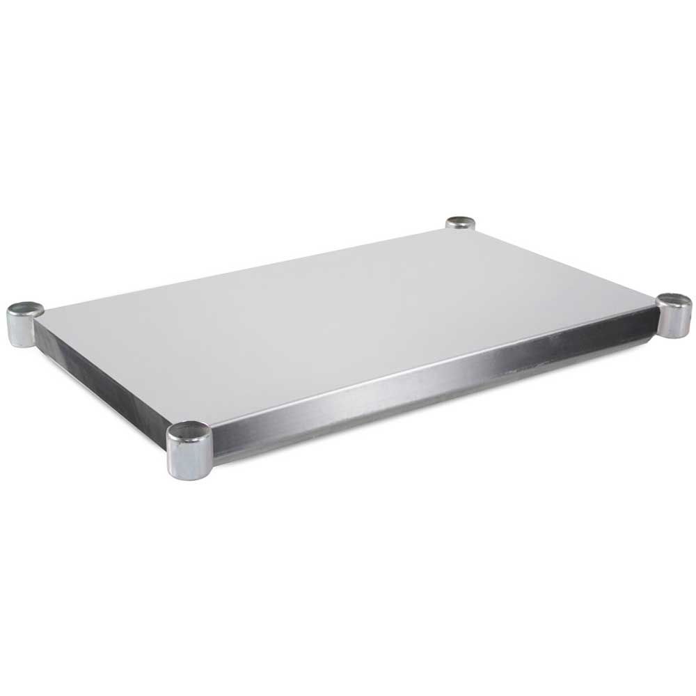John Boos 16 Gauge Stainless Steel 300 Series Lower Shelves For Dishtable, 132 Inch Length