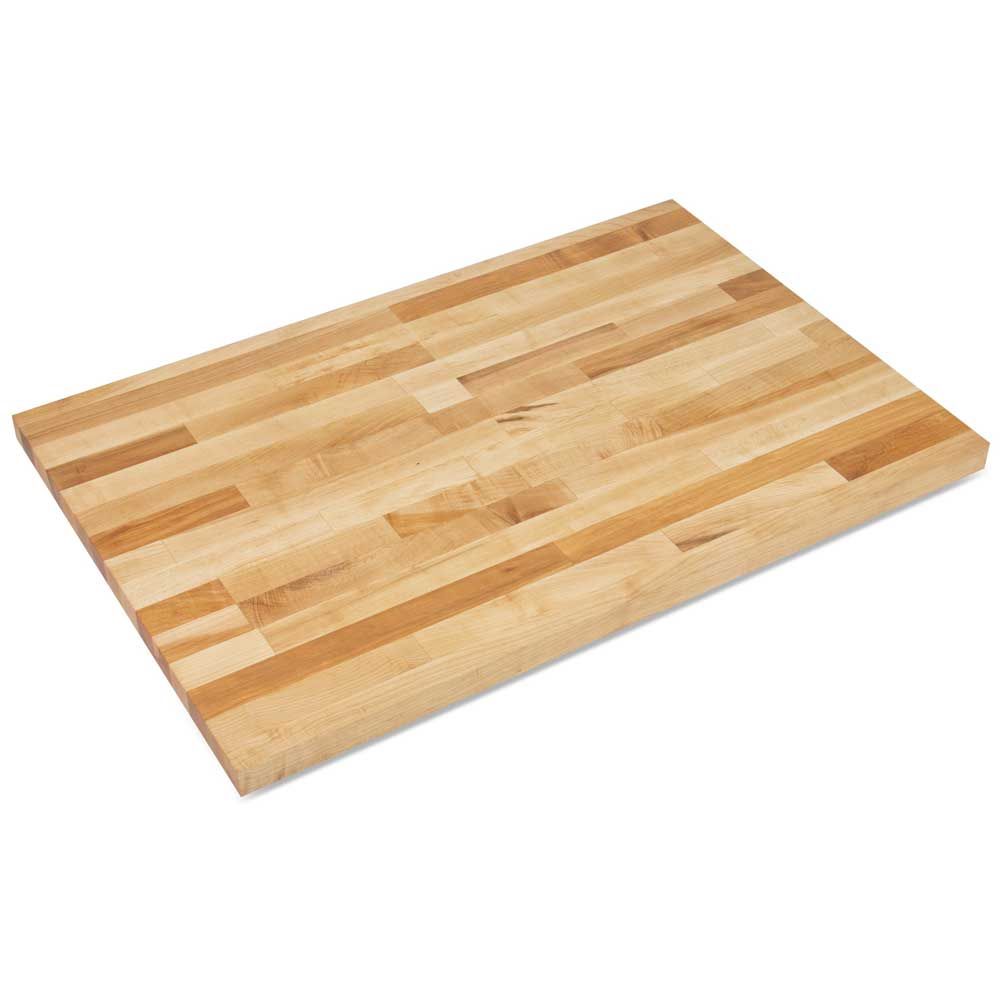 John Boos Non Reversible Varnique Finish Hard Maple Bakers Table Top, 48 X 30 X 1 3/4 Inch