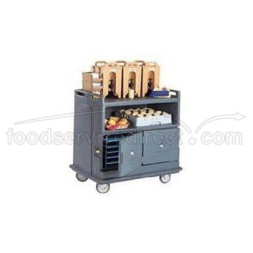 Lakeside Stainless Steel Large Beverage Service Cart With Laminate Finish, 24 X 58 3/8 X 38 5/16 Inch Overall Size