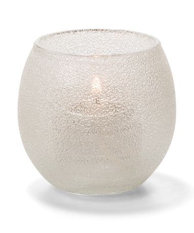 Hollowick Clear Ice Small Glass Bubble Tealight Lamp, 2 3/8 X 2 5/8 X 2 5/8 Inch