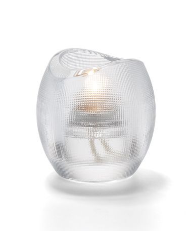 Hollowick Pixel Clear Tealight Glass Lamp, 3 X 2 7/8 X 2 7/8 Inch