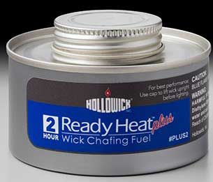 Hollowick Ready Heat Plus 2 Hour Screw Top Liquid Wick Chafing Fuel, 2.25 X 3.375 X 3.375 Inch -- 72 Per Case