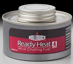 Hollowick Ready Heat 4 Hour Screw Top Liquid Wick Chafing Fuel, 2.25 X 3.375 X 3.375 Inch -- 24 Per Case