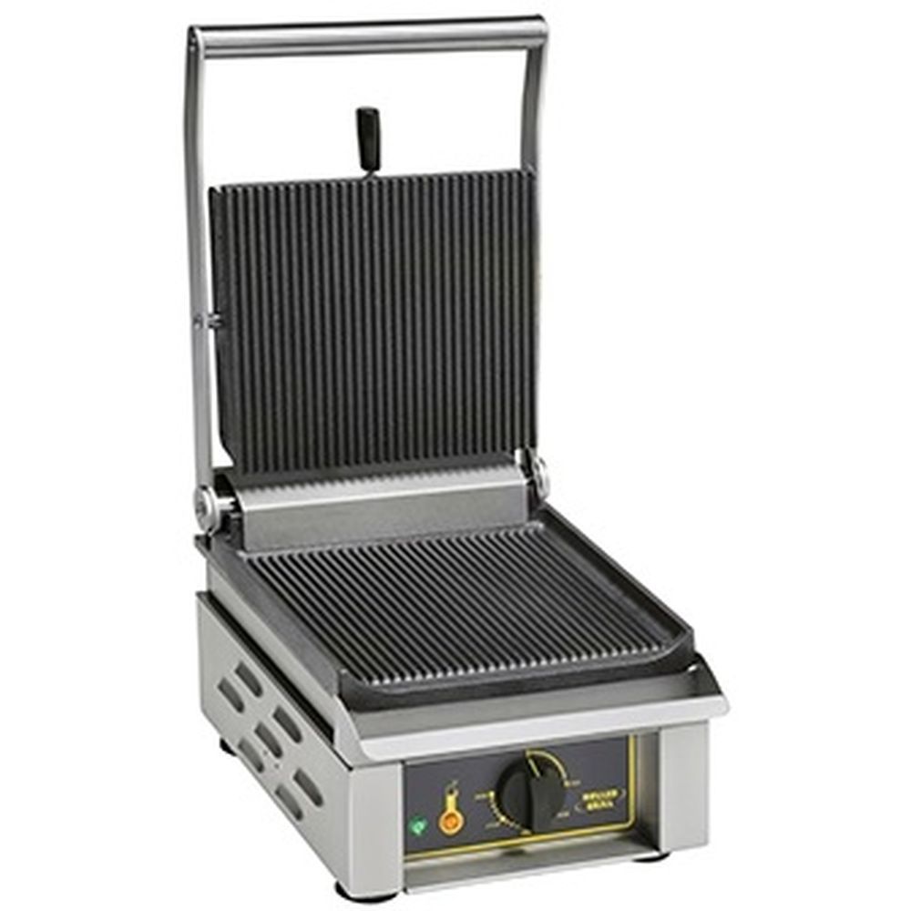 Equipex Roller Grill Cast Iron Panini Grill, 10 X 9 1/2 Inch