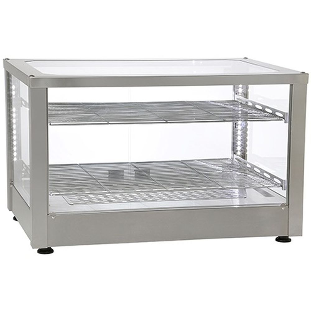 Equipex Roller Grill Stainless Steel 2 Tier Warming Display