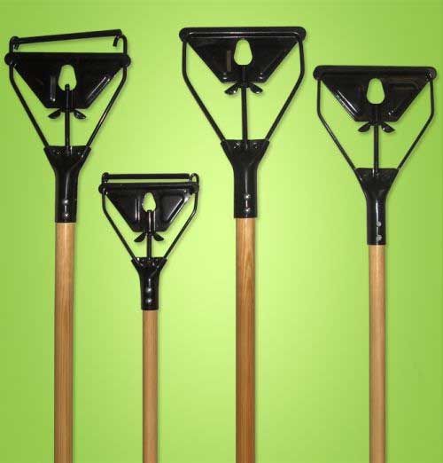 Abco Janitor Metal Quick Change Wood Handle, 1 1/8 X 60 Inch