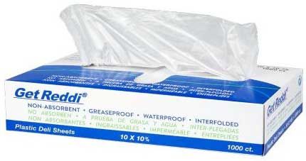 Inteplast Group High Density 0.5 Mil Clear Plastic Pop-up Deli Sheet, 8 X 10.75 Inch, 1000 Count -- 10 Per Case