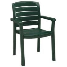 Grosfillex Acadia Amazon Green Stacking Dining Armchair -- 12 Per Case