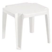 Grosfillex Miami Bistro White Stacking Low Table, 17 X 17 Inch -- 30 Per Case