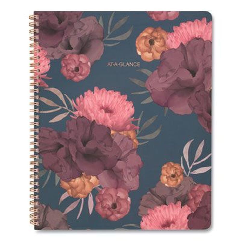 At-a-glance Dark Romance Floral Artwork 13-month Jan-jan 2023-2024 Dark Romance Weekly/monthly Planner With Multicolor Cover, 11 X 8.5 Inch