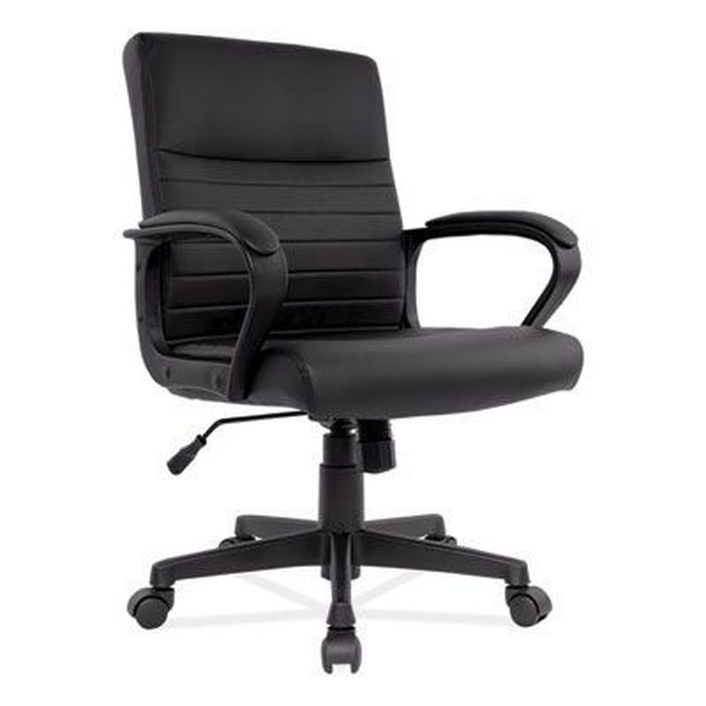 Alera Breich Series Black Seat Back Base Manager Chair, Supports Up To 275 Pound