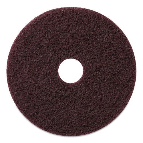Americo Burgundy Stripping Pad, 17 Inch Diameter -- 5 Per Case