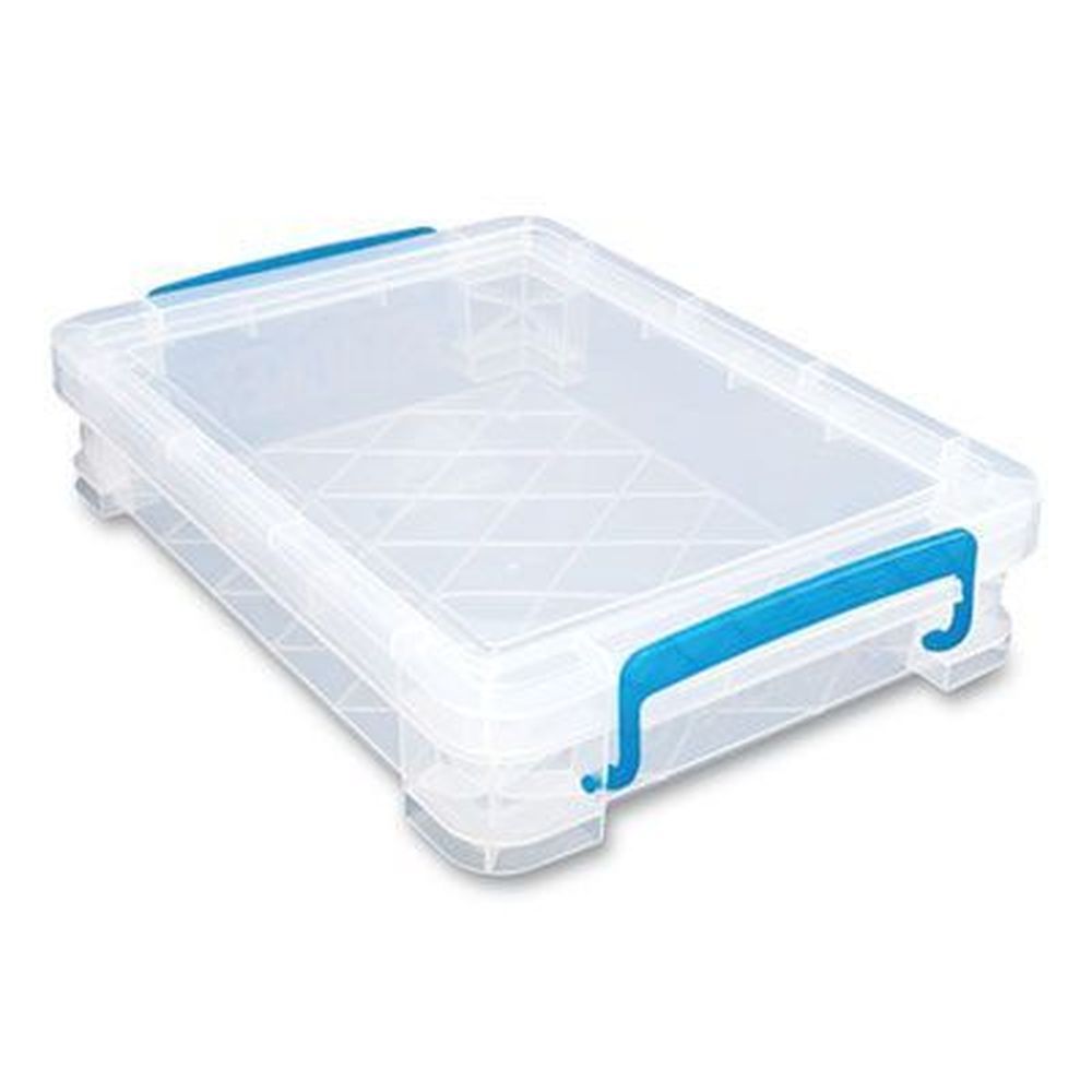 Advantus Translucent White Super Stacker File And Document Box, 10.5 X 14.5 X 3.38 Inch