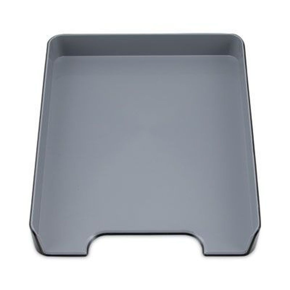 Advantus Black 1 Section Fusion Letter Tray, 9.75 X 12.5 X 1.75 Inch