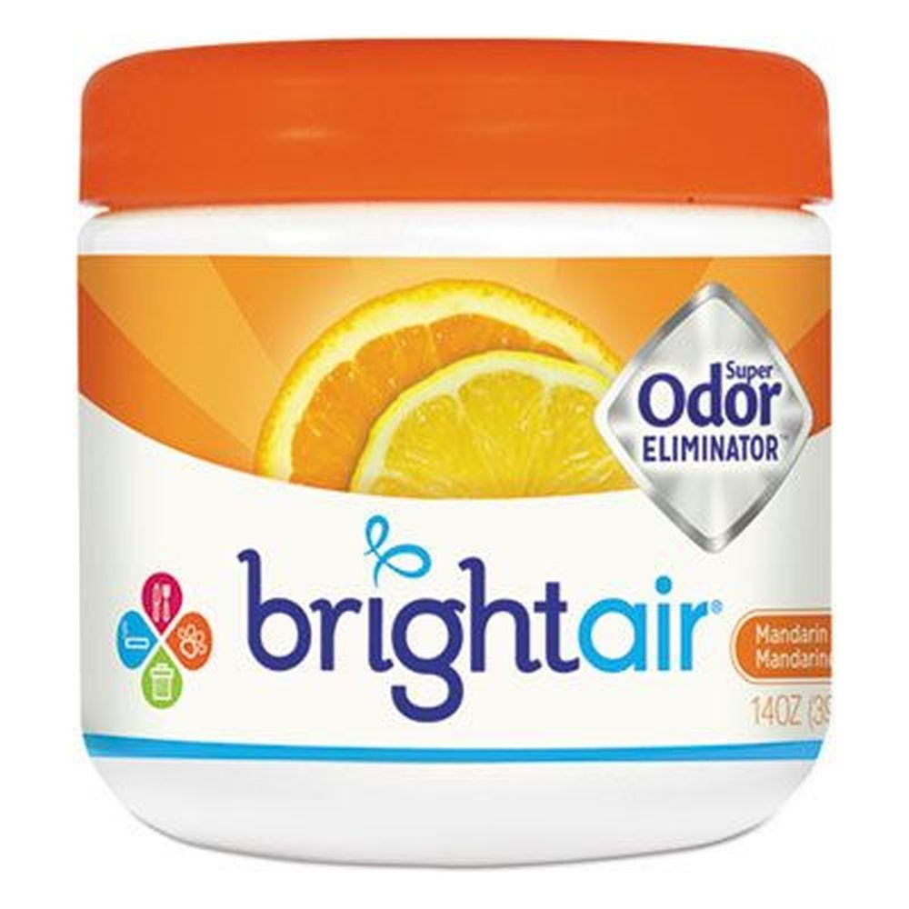 Bright Air Mandarin Orange And Fresh Lemon Super Odor Eliminator, 14 Ounce Jar -- 6 Per Case