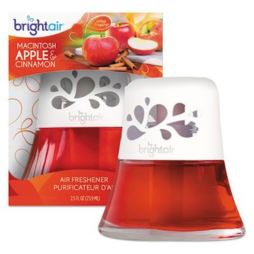 Bright Air Red Macintosh Apple And Cinnamon Scented Oil Air Freshener, 2.5 Ounce -- 6 Per Case