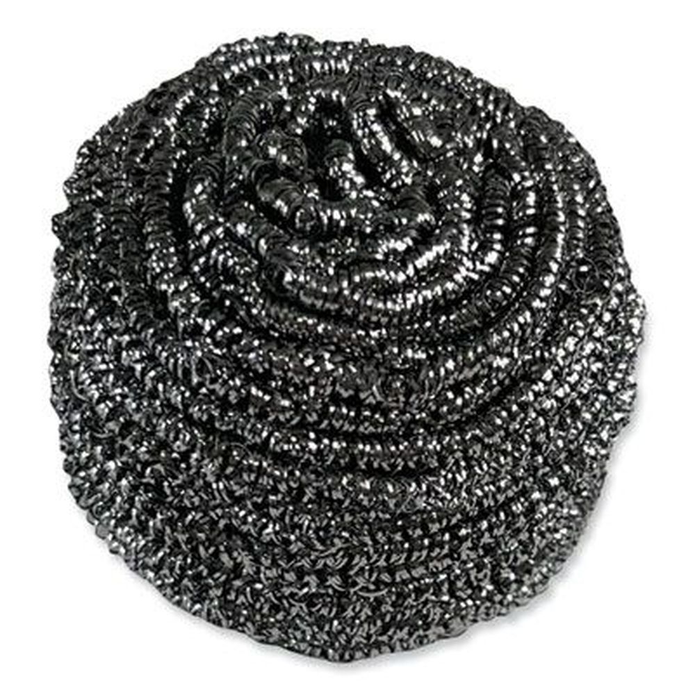 Boardwalk Silver Stainless Steel Scrubber, 3.93 X 1.96 Inch -- 72 Per Case